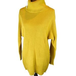 Banana Republic Mustard Turtleneck Sweater